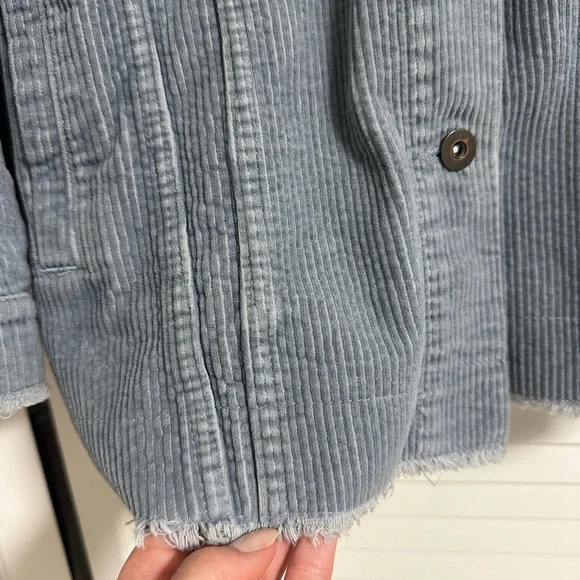 Zara Women's Corduroy Blue Shirt Jacket - Picture 2 of 7